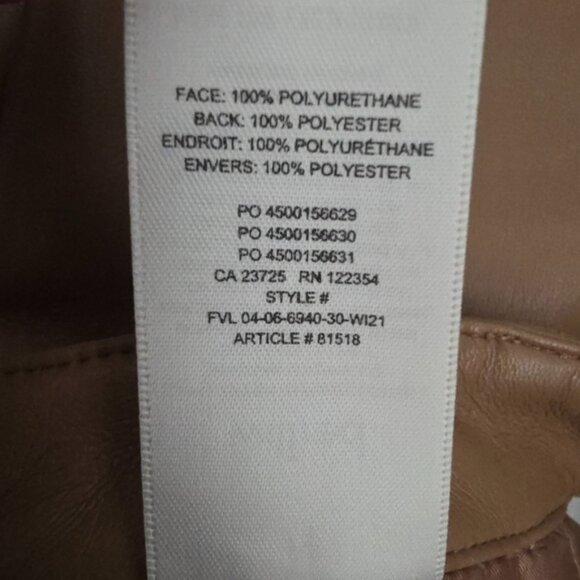 Wilfred Melina Faux Leather Cropped Straight Leg Pants 8 - Picture 12 of 14